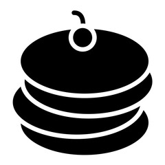 Wall Mural - Vector Design Pancakes Icon Style