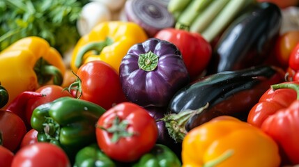 Wall Mural - Assortment of Fresh Colorful Vegetables