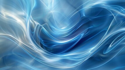 Poster - Abstract blue swirls