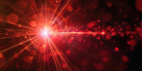Aufkleber - A bright light shines brightly on a dark background, suitable for use in promotional materials or as a design element