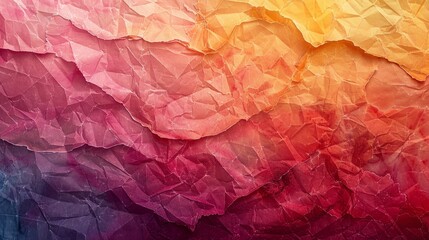Poster - Crumpled fabric texture in rainbow hues