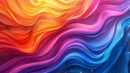 Wall Mural - Abstract colorful wave pattern background