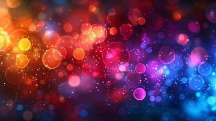 Poster - Colorful bokeh lights