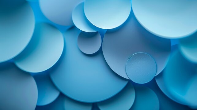 Blue circle abstract background