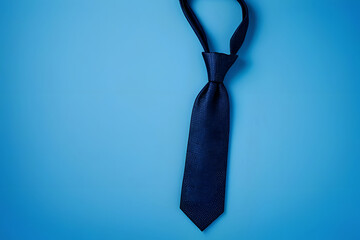 blue tie, blue background, father's day, holiday Ai generated.