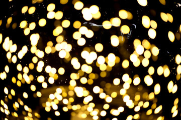 Wall Mural - blur defocus spot light bulb bokeh colorful xmas festive pattern background magic nightlife celebration 