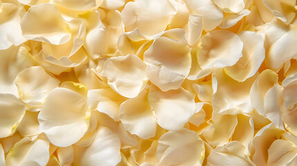 Poster - White rose flower petals Macro flowers backdrop for holiday design Abstract floral background Soft focus : Generative AI