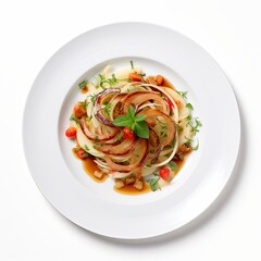 Famous food dish Isolated on a clean background