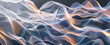 © karina_lo - Waves of light fabric with nano structure in future, abstract cyber data background. Concept of digital ai technology, futuristic tech material, nanotechnology