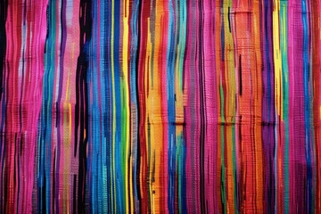 Wall Mural - Vibrant Threads: Latin Tapestry – A Colorful Woven Textile Background