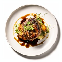 Famous food dish Isolated on a clean background