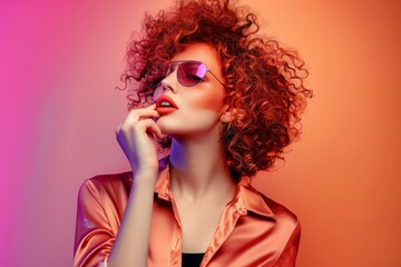 Wall Mural - Glamour Stylish Fashion with Colorful Glasses | Beautiful, Playful Design, Summer Lifestyle
