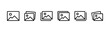 © icons gate - Gallery icon vector set, photo album icon, image picture symbol. Thin line gallery photo outline icons for web and mobile apps. Editable stroke