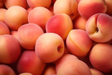 Wall Mural - Fresh ripe Peachs as background