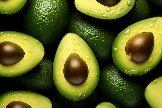 Lots of Avocados. Fresh Avocados background