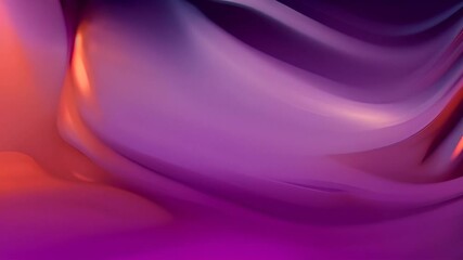 Poster - abstract purple and orange fabric swirls generative ai