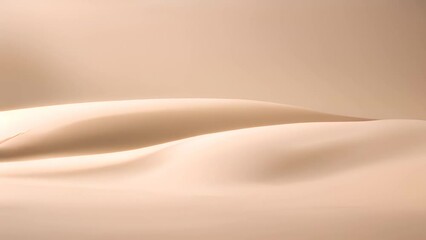 Poster - smooth beige fabric drape generative ai
