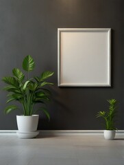 Wall Mural - empty room with a window and a plant