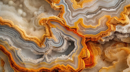 Poster - Mexican fire agate displaying its beautiful colors and patterns