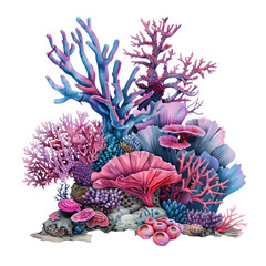 Wall Mural - colorful coral reef
