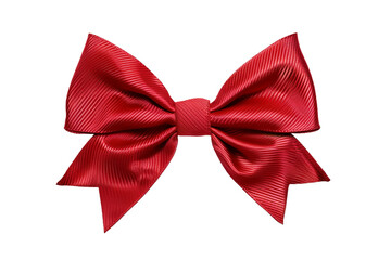 Wall Mural - red bow tie isolated on transparent background