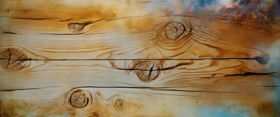 Fototapete - Light wood texture background surface with old natural pattern