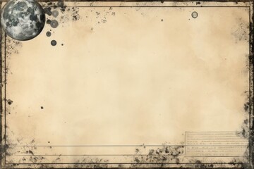 Fullmoon galaxy border backgrounds astronomy paper