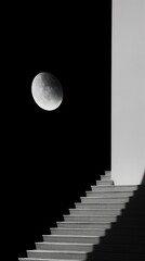 Wall Mural - Architecture monochrome astronomy staircase