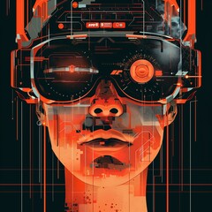 tech poster, tshirt design