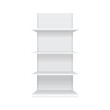 © Azad Mammedli - 3d empty showcase display with retail shelves. Mock up. Vector