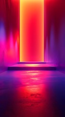 Wall Mural - Energetic Neon Gradient Background for Bold Product Presentations