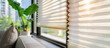 © Menganga - Contemporary White Pleated Blinds for Apartment Windows Provide Privacy