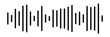 © StockSpectrum - Sound / audio wave or soundwave line art vector icon for music apps and websites.Vector sound wave icon. Music player sound bar. Record interface. Equalizer icon with soundwave line.
