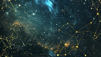 Wall Mural - starry sky astrology star constellation background seamless looping overlay 4k virtual video animati