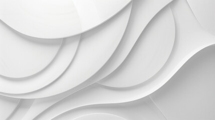 Wall Mural - abstract white papercut 3d background.