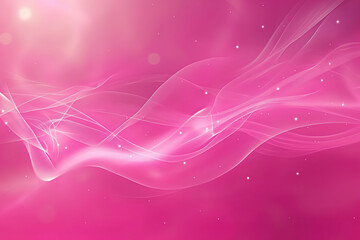 Poster - Abstract pink background with wavy lines flowing in the wind