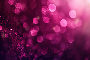 Poster - Pink bokeh lights creating festive abstract background for celebration