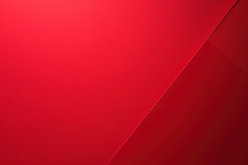 Poster - Abstract minimalist red background with diagonal line creating two triangles