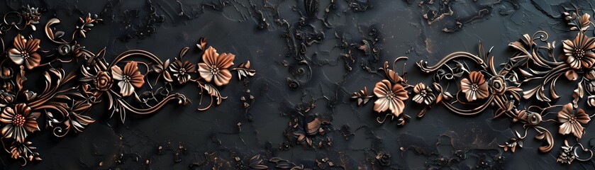 Poster - Intricate Lace Patterned Frame Adds Elegant Decorative Touch