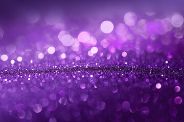 Poster - Abstract purple glitter background creating festive bokeh effect