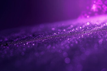 Poster - Purple glitter creating magical bokeh background texture