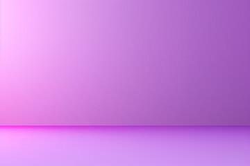 Poster - Empty studio background with purple gradient wall and floor