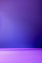 Poster - Abstract empty studio background with purple gradient for product display