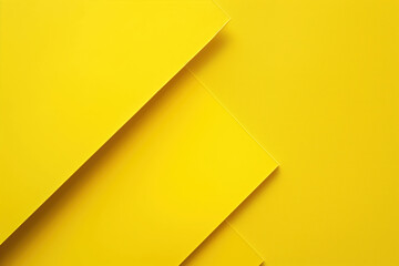Poster - Abstract background with yellow paper sheets creating geometric shapes