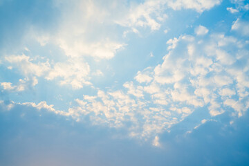 Wall Mural - the sky is blue with a few clouds scattered throughout.