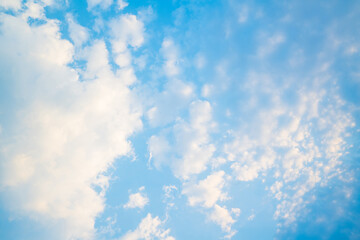 Wall Mural - the sky is blue with a few clouds scattered throughout.
