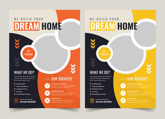 Construction Renovation Flyer Template, Home Improvement Flyer, Home Repair Flyer, Construction Company