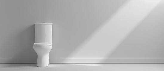 Aufkleber - A simple white toilet. with copy space image. Place for adding text or design