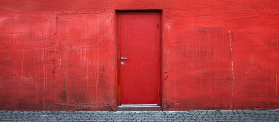 Aufkleber - wall and door. with copy space image. Place for adding text or design