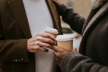 Sticker - Coffee in recyclable paper cups